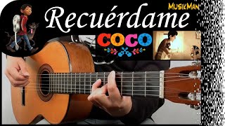 RECUÉRDAME 👦🎸  Coco Soundtrack  GUITARRA  MusikMan N°117 [upl. by Jami]