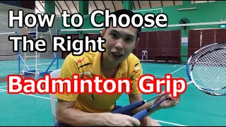 Beginners Guide to Choosing Badminton Racket Grips  BG Badminton [upl. by Eduj]