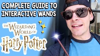 The Complete Guide to Interactive Wands in the Wizarding World  Universal Hollywood [upl. by Oinota]