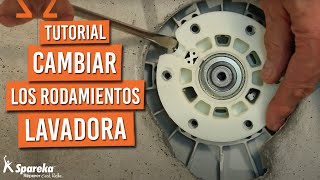 Cómo cambiar los rodamientos del tambor de tu lavadora [upl. by Aisereht533]