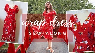 Wrap Dress SEWALONG  DIY Sewing Tutorial  Paige Handmade [upl. by Ynwat]