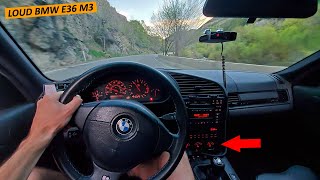 BMW E36 M3 POV Drive  Street Drift Loud Headers [upl. by Llertnauq262]