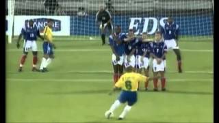 Roberto Carlos  The Banana Best Football Free Kick Goal Ever Scored Brazil vs France [upl. by Thevenot]