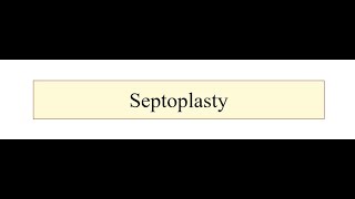 Septoplasty [upl. by Krum]