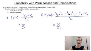 Probability with permutations and combinations [upl. by Leuas468]