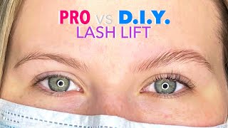 Pro vs DIY Lash Lift amp Tint [upl. by Leitman547]