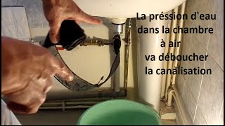 comment déboucher un lavaboévier avec une chambre a air de vélodéboucheur très efficace [upl. by Zeni779]