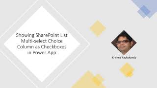 Multi Select Choice Column As Checkboxes in Power App [upl. by Alinna676]