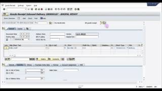 How to do goods Receipt wrt an Inbound Delivery  SAP Supply Chain Management Basic Videos [upl. by Weissman]