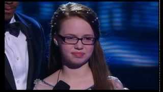 Americas Got Talent Semi Final 2014 12 yo Mara Justine singing Break Away [upl. by Ennavoj]