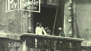 1936 Rome Mussolini Gives Speech From Balcony [upl. by Gesner889]