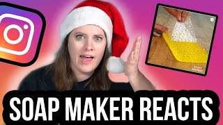 Professional Soap Maker Reacts To Instagram DIY Soap Videos  Royalty Soaps [upl. by Nomead688]