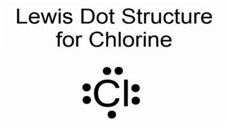 Lewis Dot Structure for Chlorine Atom Cl [upl. by Ykceb]