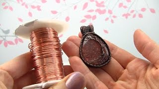 How to Oxidize Bare Copper Jewelry DemoTutorial Wire Wrapped Pendant [upl. by Nylyram680]