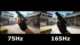 75Hz vs 165Hz Test Refresh Rate [upl. by Neeven]