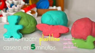 PLASTILINA CASERA en 5 minutos SIN COCCIÓN Biodegradable  Trucos de Familia [upl. by Nortyad145]