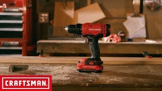 CRAFTSMAN V20 12in Cordless DrillDriver Kit  Tool Overview [upl. by Dene]