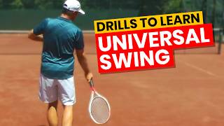 The Universal Tennis Swing And Drills To Learn It [upl. by Nhtanhoj57]