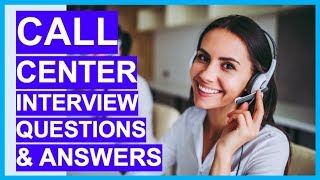 CALL CENTER Interview Questions amp Answers How to PASS a Call Centre Interview [upl. by Wall]