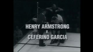 Henry Armstrong vs Ceferino Garcia 25111938 Selected Rounds  World Welterweight Championship [upl. by Nohshan]