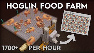 Minecraft Hoglin Food and Leather Farm  Super Easy  120 [upl. by Otrebliw754]