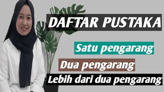 CARA MENYUSUN DAFTAR PUSTAKA [upl. by Leahcym]