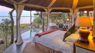 Time  Tide Chongwe Suites fabulous safari lodge in Zambias Lower Zambezi National Park [upl. by Nnire]