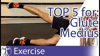 Top 5 Gluteus Medius Exercises [upl. by Magen]