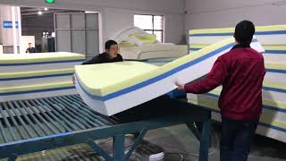 Memory Foam Mattress Production Process [upl. by Bum]