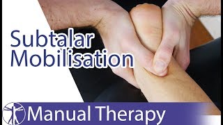 Subtalar Joint Mobilization  Inversion amp Eversion [upl. by Latt]