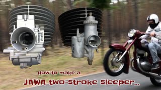 JAWA 2stroke power tuning 350 cc  559R part 1 [upl. by Feerahs]