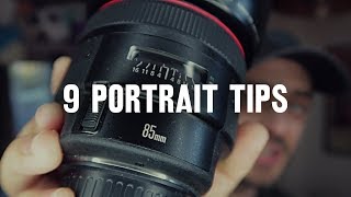 9 tips for BETTER PORTRAITS [upl. by Hsenid470]