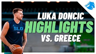 Luka Doncic Highlights from Slovenia vs Greece  August 2nd 2023 [upl. by Steck]