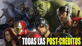 TODAS las escenas POSTCRÉDITOS de MARVEL 1 [upl. by Caddaric349]