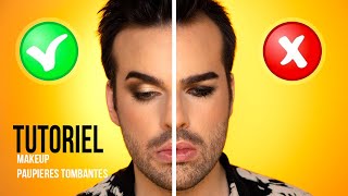 TUTO MAKEUP SPECIAL PAUPIÈRES TOMBANTES [upl. by Grimaldi782]