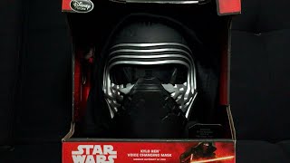 Kylo Ren Voice Changing Mask Unboxing  Review [upl. by Aehtorod229]