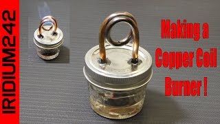 Build Your Own Copper Coil Alcohol Burner Stove [upl. by Llenrod]