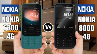 Nokia 6300 4G Vs Nokia 8000 4G [upl. by Gamages]