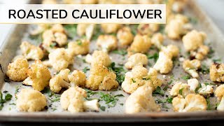 ROASTED CAULIFLOWER RECIPE  how to roast cauliflower [upl. by Nathanial135]