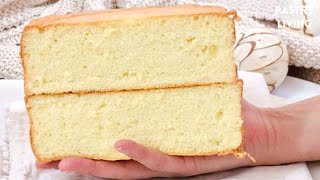 FLUFFY Vanilla Sponge Cake Recipe  The BEST Genoise Sponge Cake [upl. by Cirdec92]