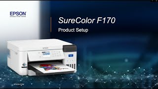 Epson SureColor F170 DyeSublimation Printer  Setup [upl. by Burney]