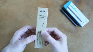 Acer USI Active Stylus Pen Unboxing and First Impression [upl. by Amek]