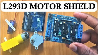 L293D MOTOR DRIVER SHIELD WITH ARDUINO [upl. by Scotti728]