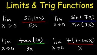 Limits of Trigonometric Functions [upl. by Atiuqehs]