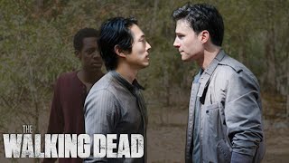 Glenn Punches Aidan  The Walking Dead Classic Scene  Ep 512 [upl. by Anilatac]