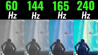 Fortnite 60Hz vs 75Hz vs 144Hz vs 165Hz vs 240Hz [upl. by Ahsieken]