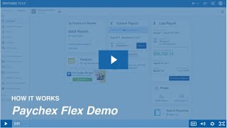 How it works Paychex Flex Demo [upl. by Duester]