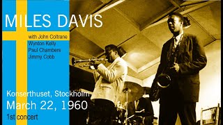 Miles Davis with John Coltrane March 22 1960 Konserthuset Stockholm 1st concert [upl. by Jeffie199]