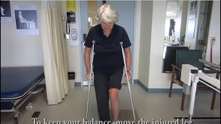 How to use Crutches  Nonweightbearing [upl. by Roxana]