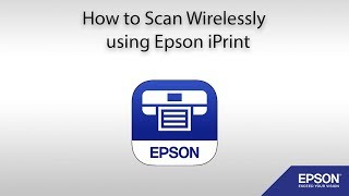 How to Scan from a WiFi Enabled Epson Printer using Epson iPrint [upl. by Kir838]